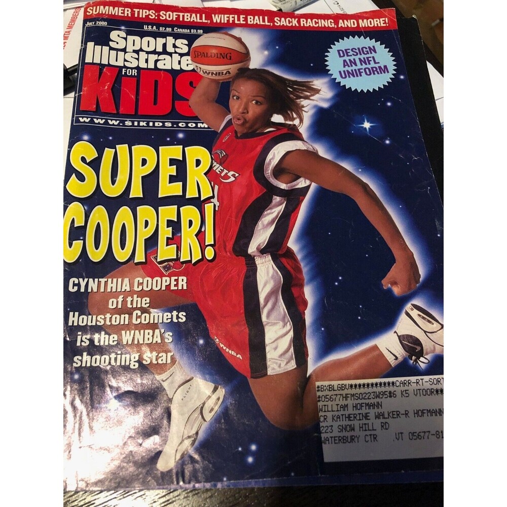 SI for Kids Cynthia Cooper Cover Vintage 2000